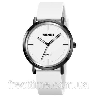 Жіночий наручний кварцовий годинник Skmei 2050WT White 1080-2199 фото