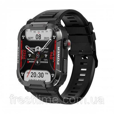 Чоловічий наручний розумний смарт-годинник Smart Watch Modfit Armor All Black 1077-0231 фото